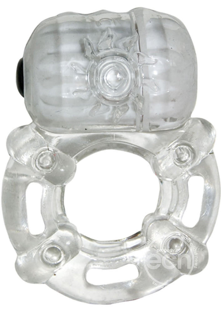 The Macho Crystal Collection Pulsating Erection Keeper - Clear