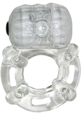 The Macho Crystal Collection Pulsating Erection Keeper - Clear