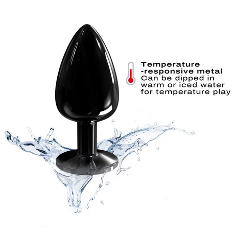 Dorcel Diamond Metal Anal Plug Black L (160 g) - DL3124