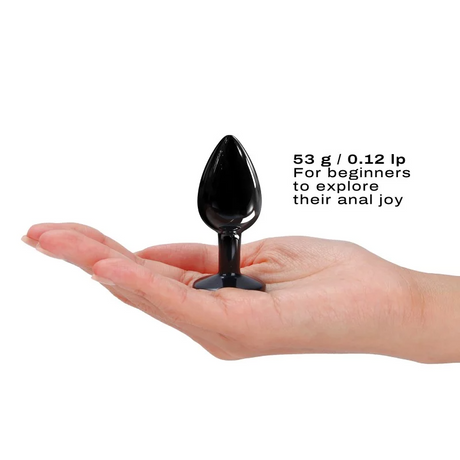 Dorcel Diamond Plug Black S — Small Aluminum Anal Plug - DL3100