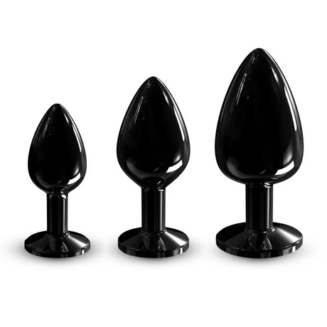 Dorcel Diamond Plug Black S — Small Aluminum Anal Plug - DL3100