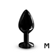 Dorcel Diamond Plug Black M — Aluminum Medium Anal Plug (88 g) - DL3117
