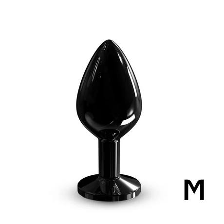Dorcel Diamond Plug Black M — Aluminum Medium Anal Plug (88 g) - DL3117