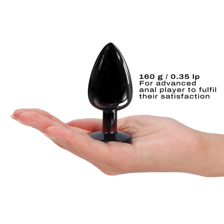 Dorcel Diamond Metal Anal Plug Black L (160 g) - DL3124