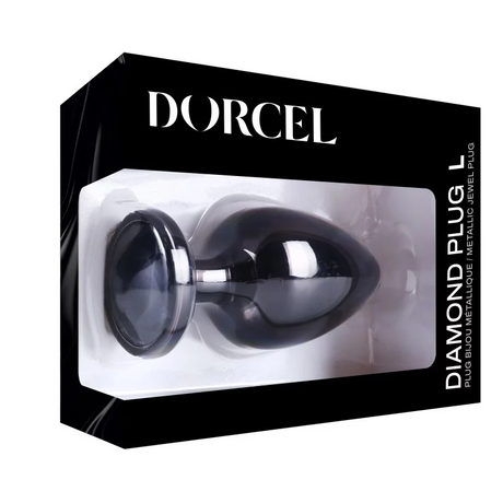 Dorcel Diamond Metal Anal Plug Black L (160 g) - DL3124