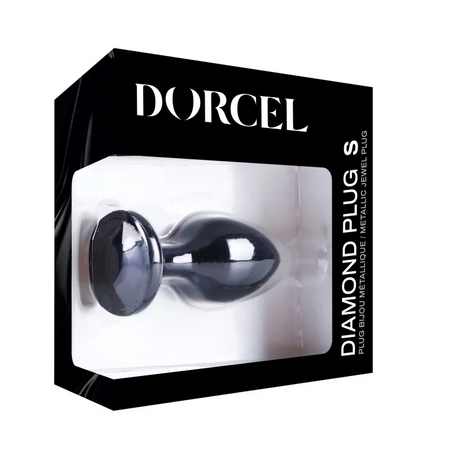 Dorcel Diamond Plug Black S — Small Aluminum Anal Plug - DL3100
