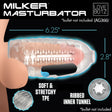 LoveBotz Milker TPE Stroker Sleeve — Clear, 6.25 in - 848518048509
