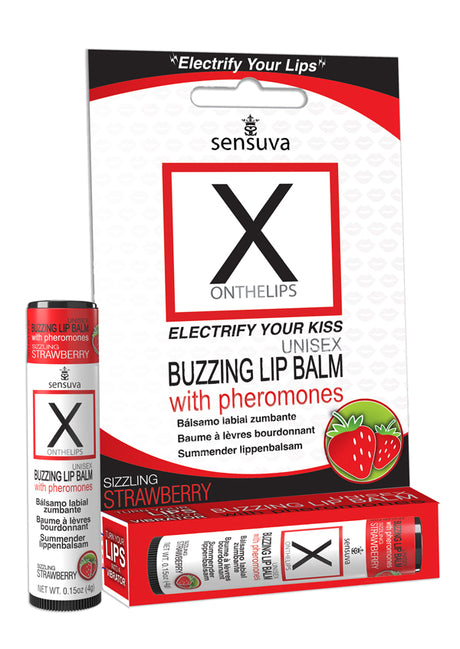 Sensuva X On The Lips Pheromone Lip Balm — Strawberry - SEN-VL202-ML