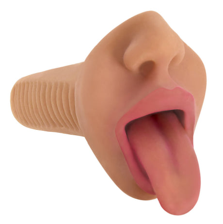 Curve Toys Mistress Selene Mouth Masturbator — Latte - CN-07-0802-12