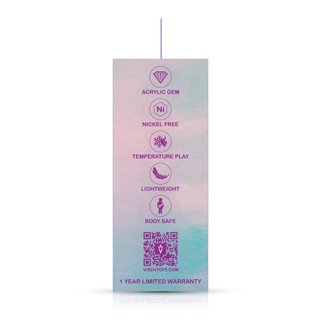Silver Anchor Buttplug Kit - Clear Iridescent/teal