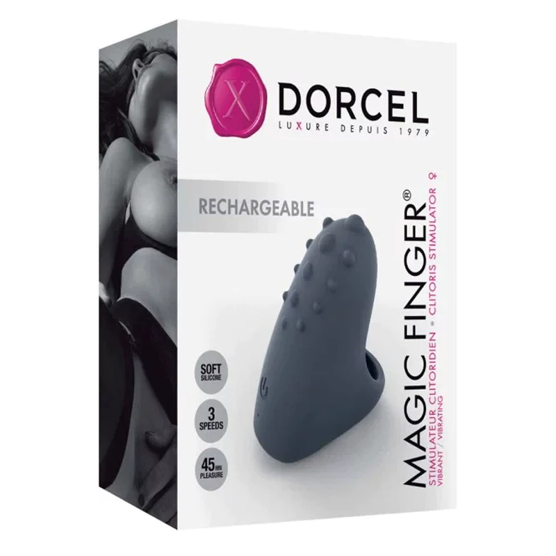 Dorcel Magic Finger Rechargeable Vibrator — Grey - DL1601