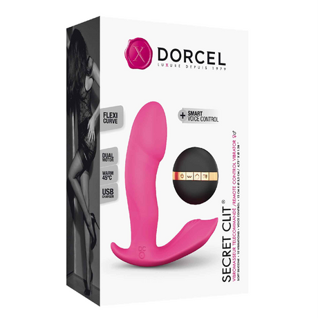 Dorcel Secret Clit G-Spot & Clitoral Vibrator — 2 Motors, Voice Remote - DL1953