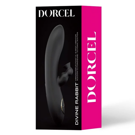 Dorcel Divine Rabbit Rechargeable G-Spot & Clitoral Vibrator, 20.3 cm - DL2141