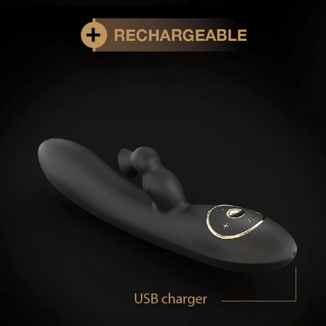 Dorcel Divine Rabbit Rechargeable G-Spot & Clitoral Vibrator, 20.3 cm - DL2141