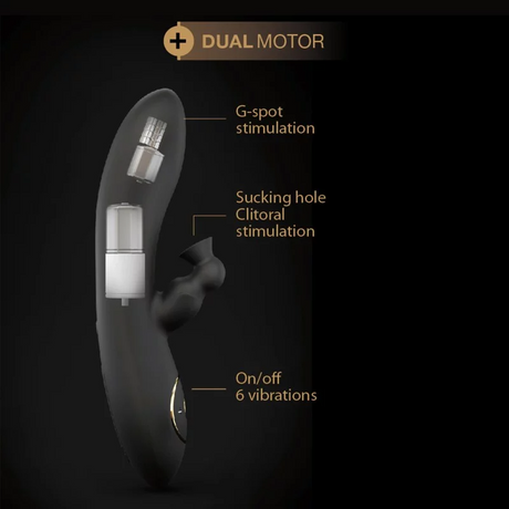 Dorcel Divine Rabbit Rechargeable G-Spot & Clitoral Vibrator, 20.3 cm - DL2141
