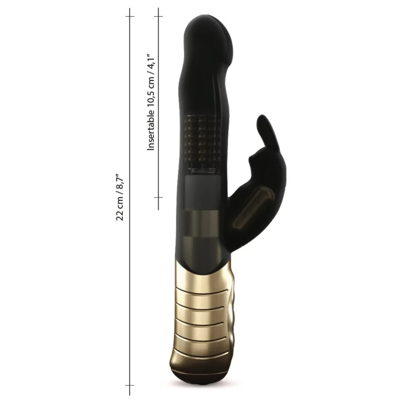 Dorcel Baby Rabbit 2.0 Rechargeable Rabbit Vibrator — Black & Gold - DL2288