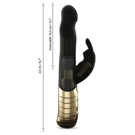 Dorcel Baby Rabbit 2.0 Rechargeable Rabbit Vibrator — Black & Gold - DL2288