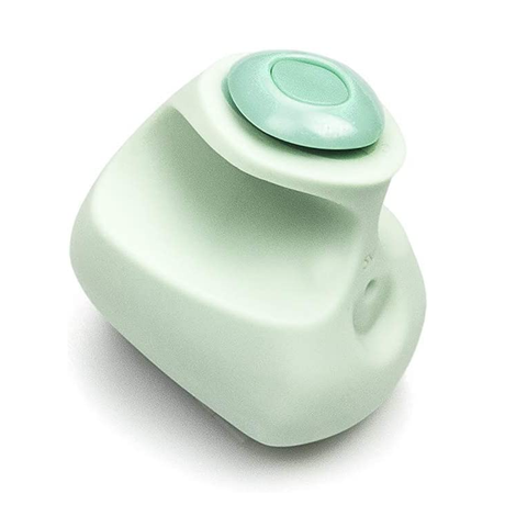 Dame Fin Finger Vibrator — Jade, Medical-Grade Silicone - DM0374