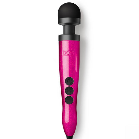 Doxy Die Cast 3 Compact Wand Massager — Hot Pink (Breast Cancer Edition) - DX8415