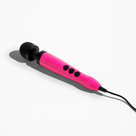 Doxy Die Cast 3 Compact Wand Massager — Hot Pink (Breast Cancer Edition) - DX8415
