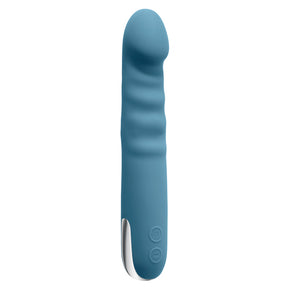 Evolved Novelties Queen of All Trades Thrusting Vibrator — Blue - EN-RS-6305-2