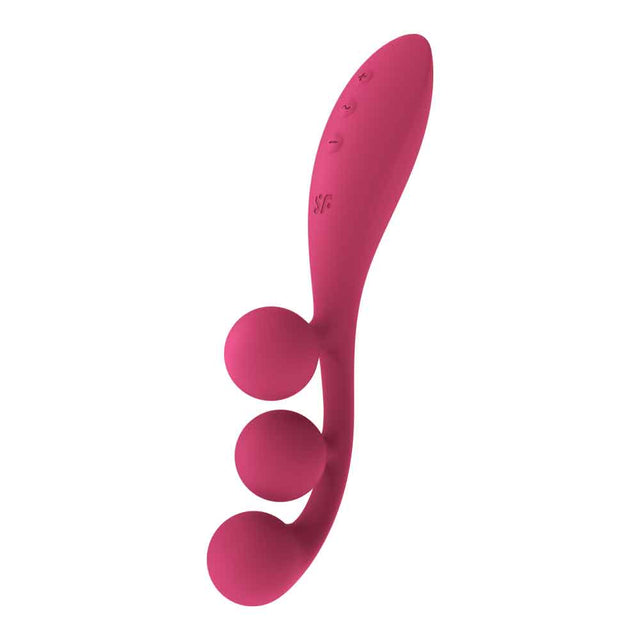 Satisfyer Tri Ball 1 Lay-On Vibrator — Red, 3-Motor, 50 Modes - SAT-4018263