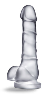 Blush B Yours Diamond Quartz Clear Anal Dildo with Suction Cup, 7.5 in - BL-58129