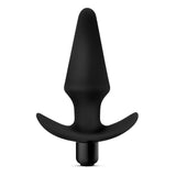Blush Anal Adventures Platinum Silicone Vibrating Plug — Black - BL-10595