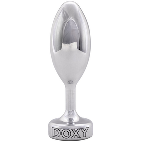 DOXY Smooth Metal Butt Plug — Solid Aluminium, 7cm Insertable - DX1148