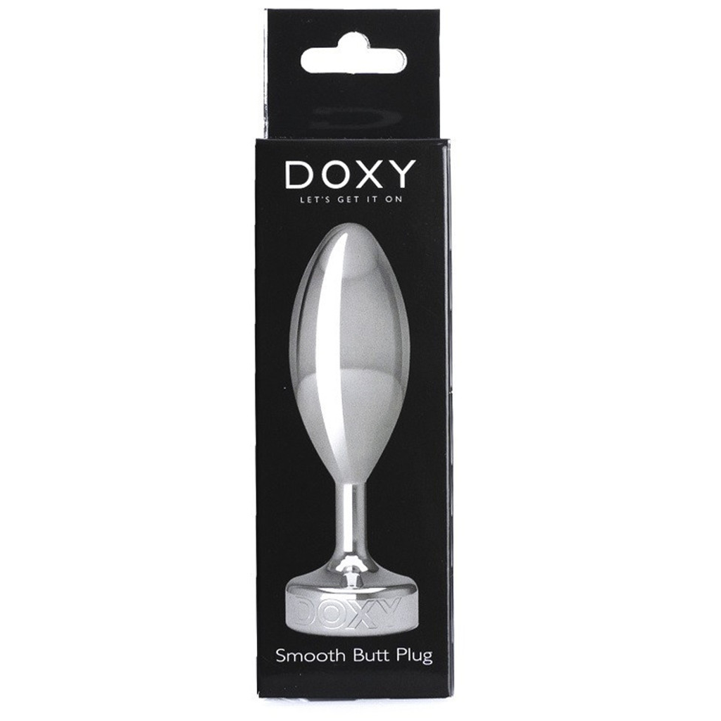 DOXY Smooth Metal Butt Plug — Solid Aluminium, 7cm Insertable - DX1148