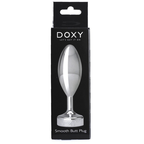 DOXY Smooth Metal Butt Plug — Solid Aluminium, 7cm Insertable - DX1148