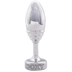 DOXY Ribbed Aluminium Butt Plug — 7cm Insertable, 155g - DX1179