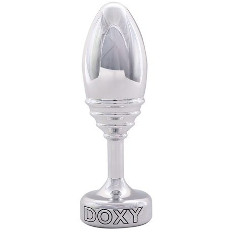 DOXY Ribbed Aluminium Butt Plug — 7cm Insertable, 155g - DX1179