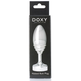 DOXY Ribbed Aluminium Butt Plug — 7cm Insertable, 155g - DX1179