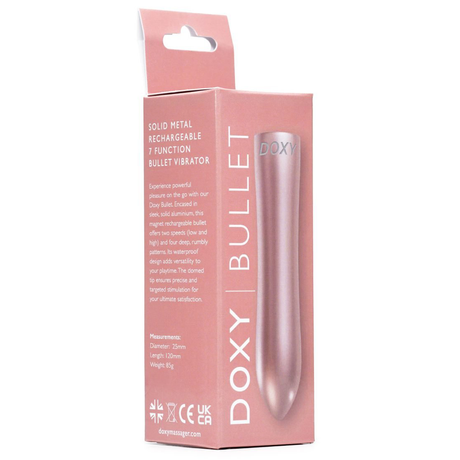 DOXY Bullet Vibrator — Rose Gold, 120mm Compact Bullet - DX7869