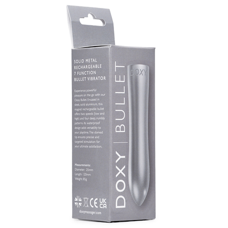 DOXY Bullet — Silver 12 cm Compact Bullet Vibrator - DX7876