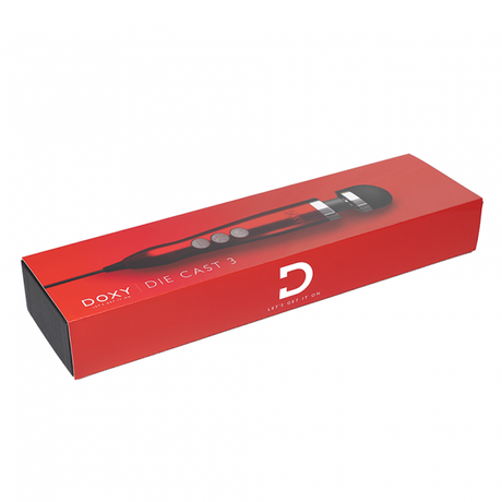 DOXY Die Cast 3 Compact Wand Massager — Candy Red - DX8392