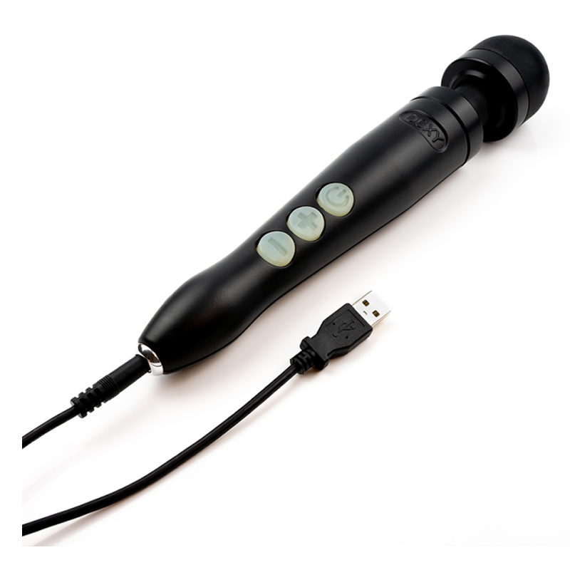 DOXY Die Cast 3R Wand Vibrator — Matte Black, 28 cm - DX8569