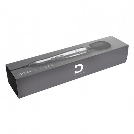 Doxy Die Cast Wand Vibrator — Brushed Metal, 37 cm - DX8971