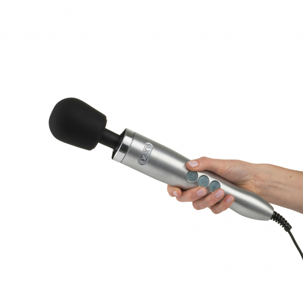 Doxy Die Cast Wand Vibrator — Brushed Metal, 37 cm - DX8971