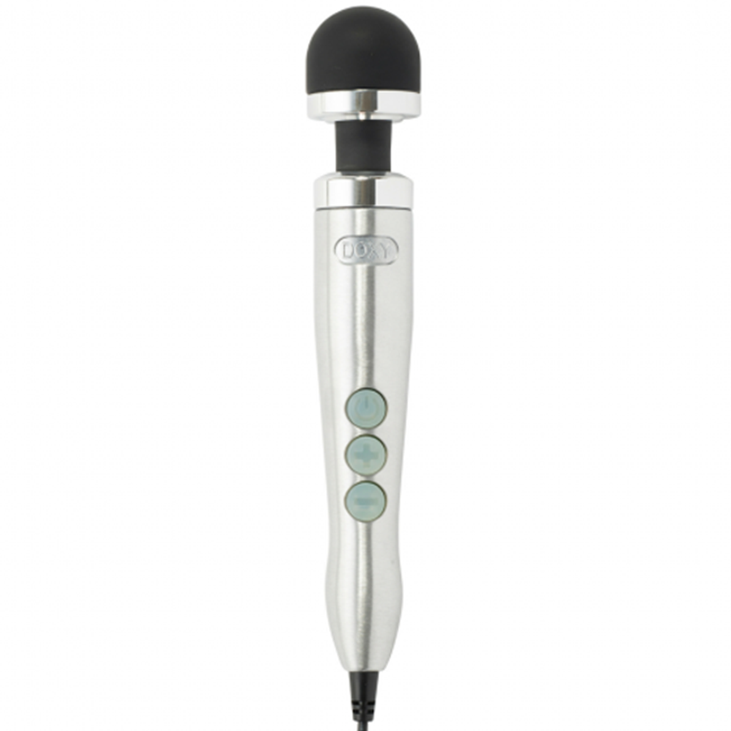 DOXY Die Cast 3 Brushed Metal Wand Massager - DX9244