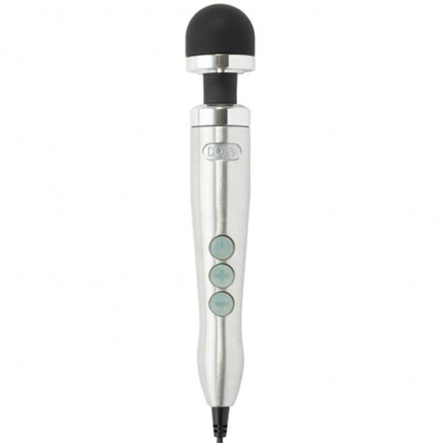 DOXY Die Cast 3 Brushed Metal Wand Massager - DX9244
