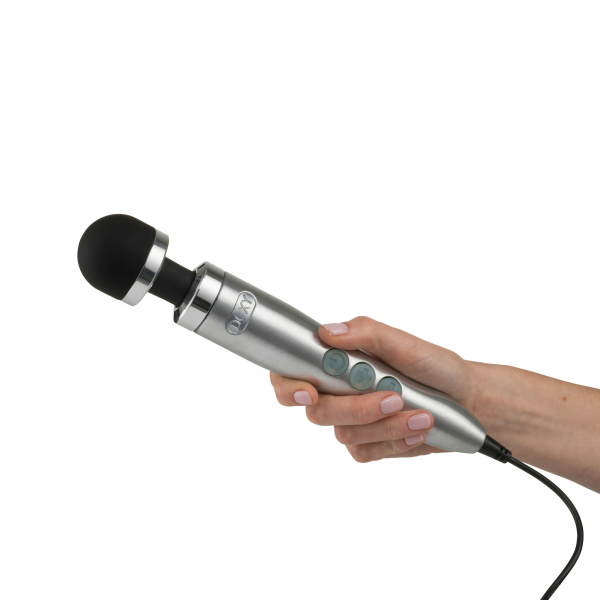 DOXY Die Cast 3 Brushed Metal Wand Massager - DX9244