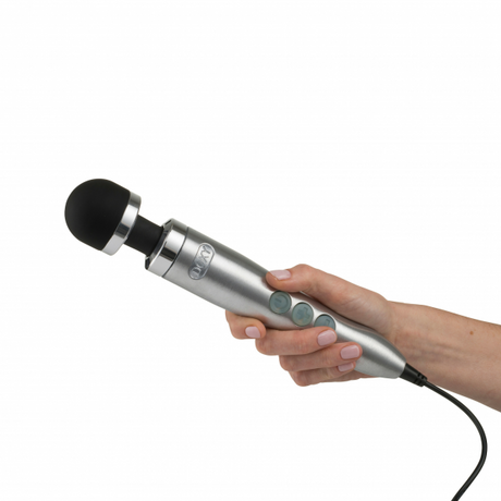 DOXY Die Cast 3 Brushed Metal Wand Massager - DX9244