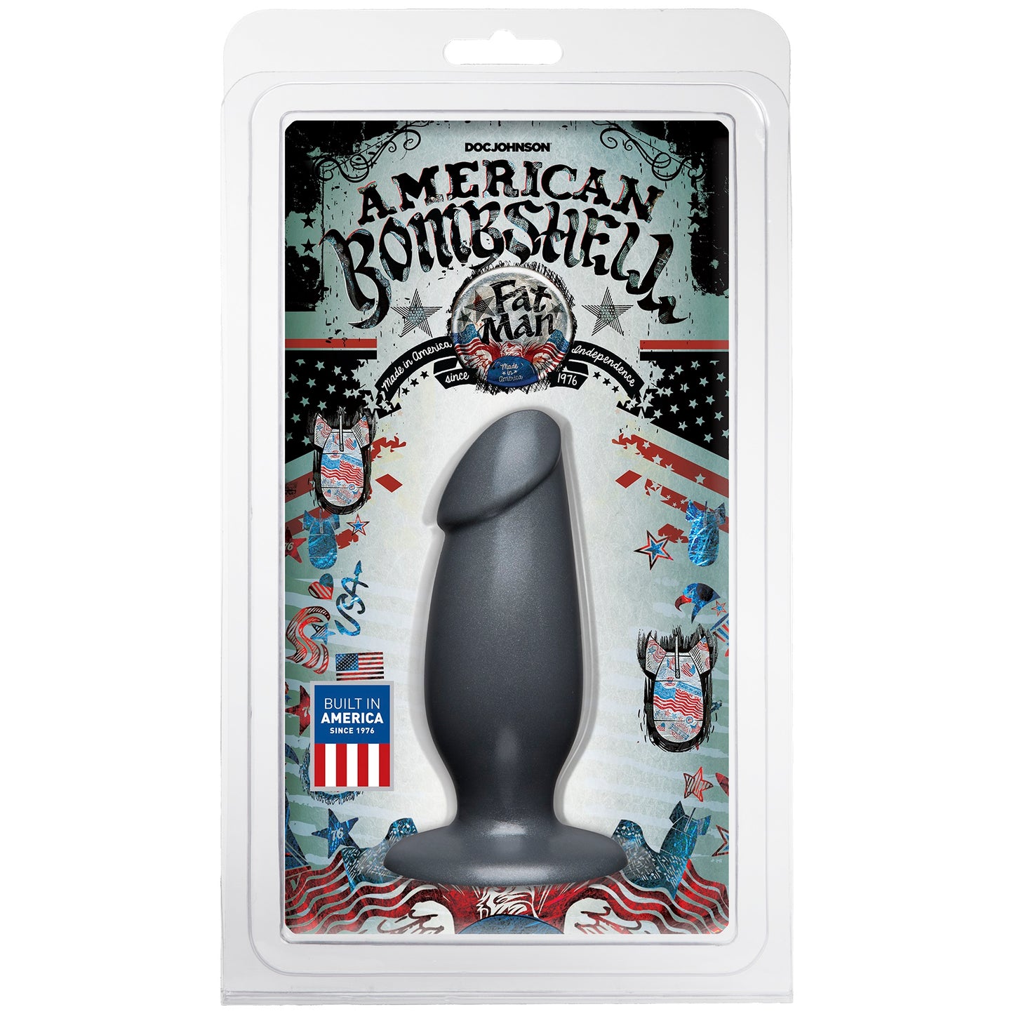American Bombshell - Fat Man - Gun Metal by Doc Johnson