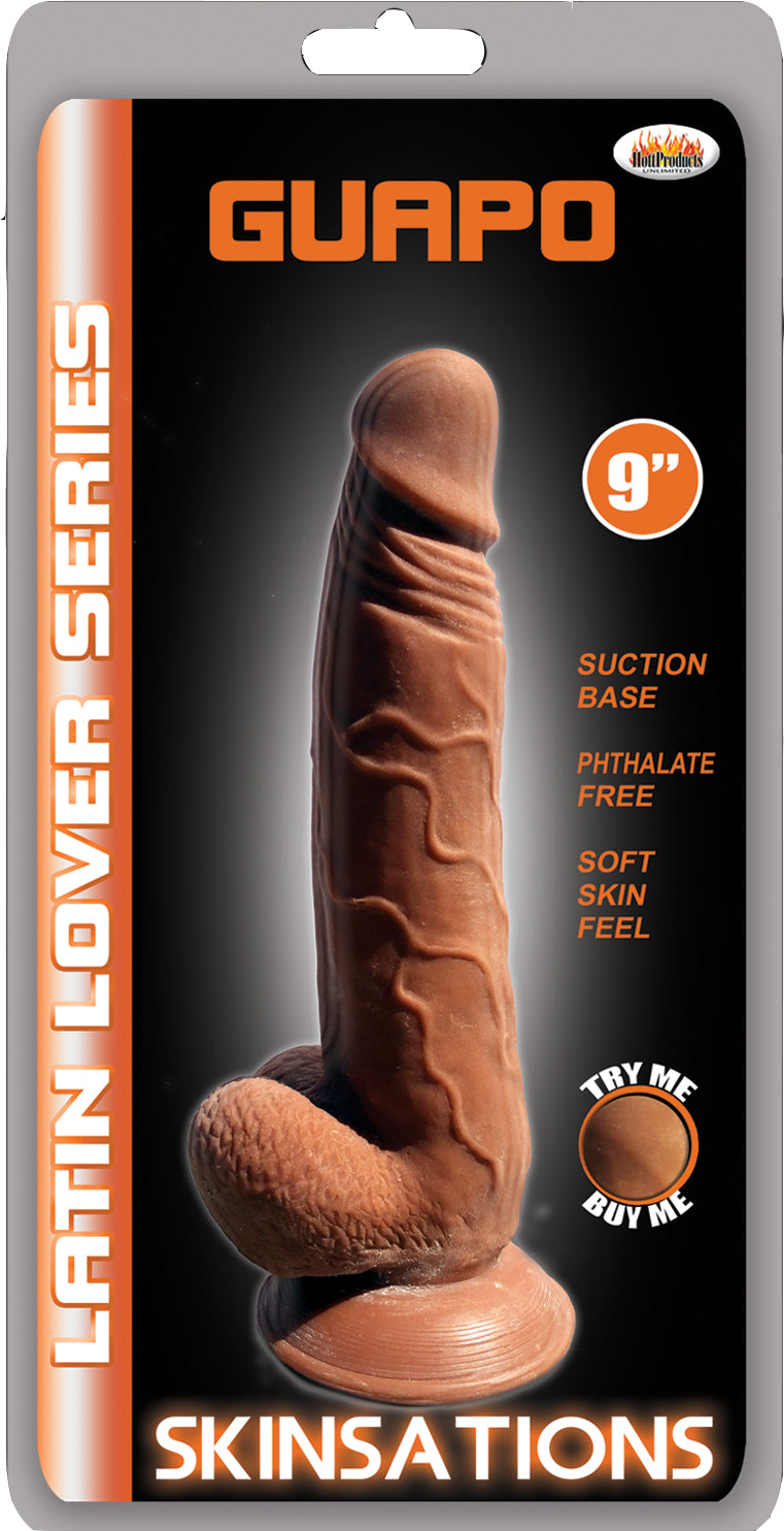 Hott Products Skinsations Latin Lover Guapo 9-inch Realistic Dildo - HTP2993