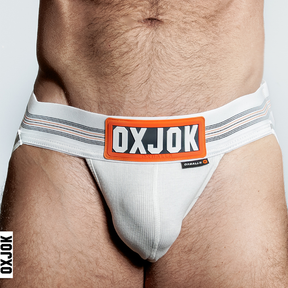 OXBALLS SlingJock Slider-Strap Jock — White Snow, XXL - OX4531