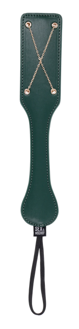 Sportsheets Indica Chain Impressions Paddle — Emerald Green - SS10225