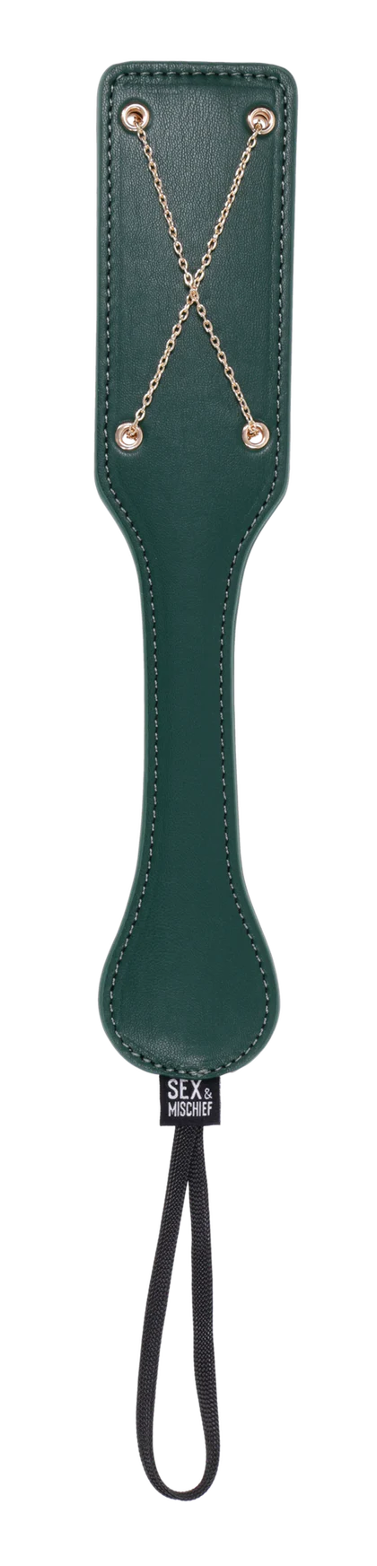 Sportsheets Indica Chain Impressions Paddle — Emerald Green - SS10225