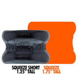 OXBALLS Squeeze Short Ballstretcher — Black, 1.25 in - OX-3208-BLK